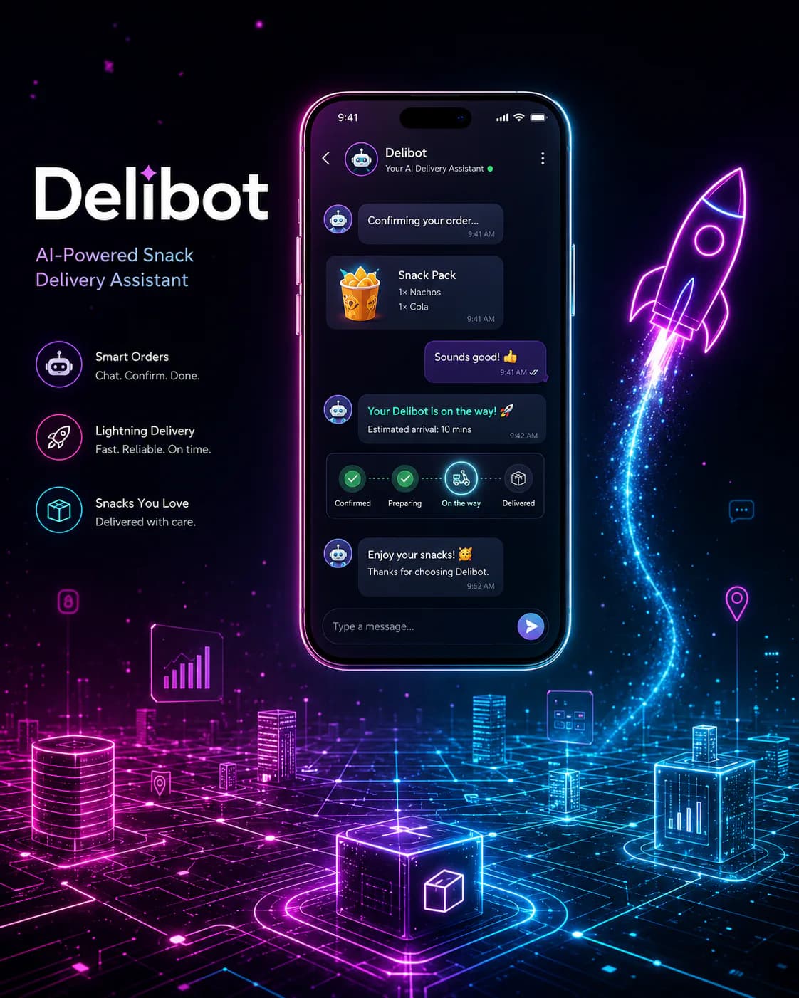 Delibot โ A full-stack WhatsApp e-commerce agent using a Tool-First Architecture to eradicate hallucinations.